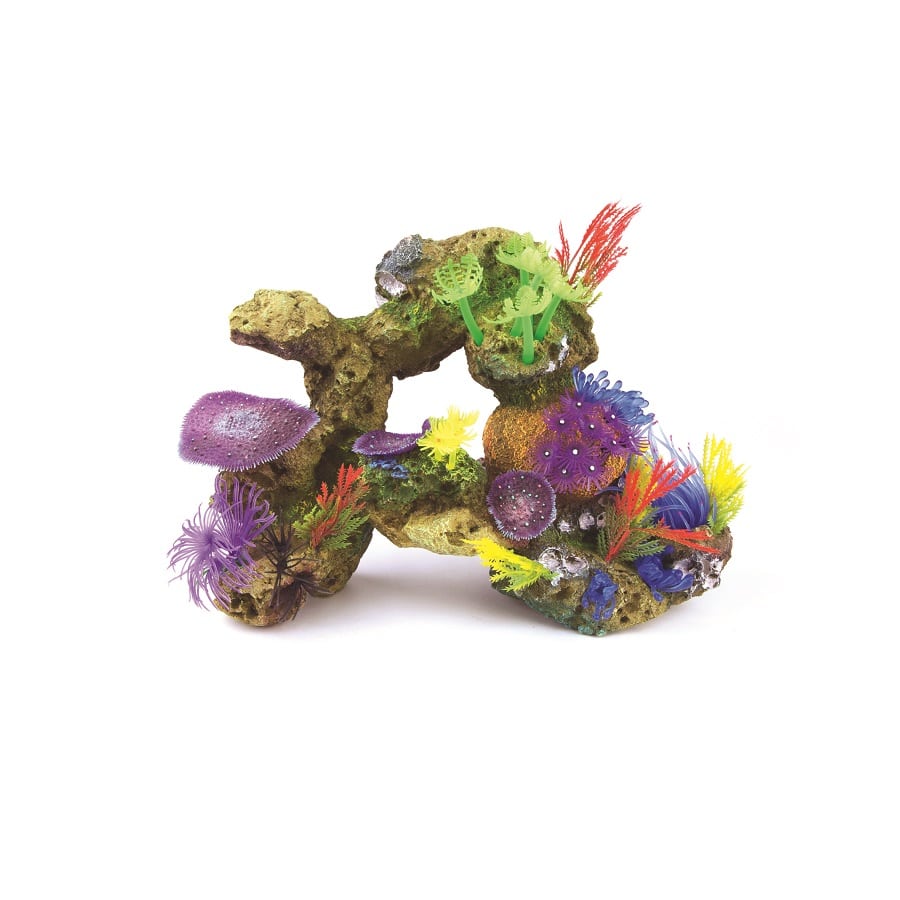 Kazoo - Soft Coral W/Rock & Plants Red