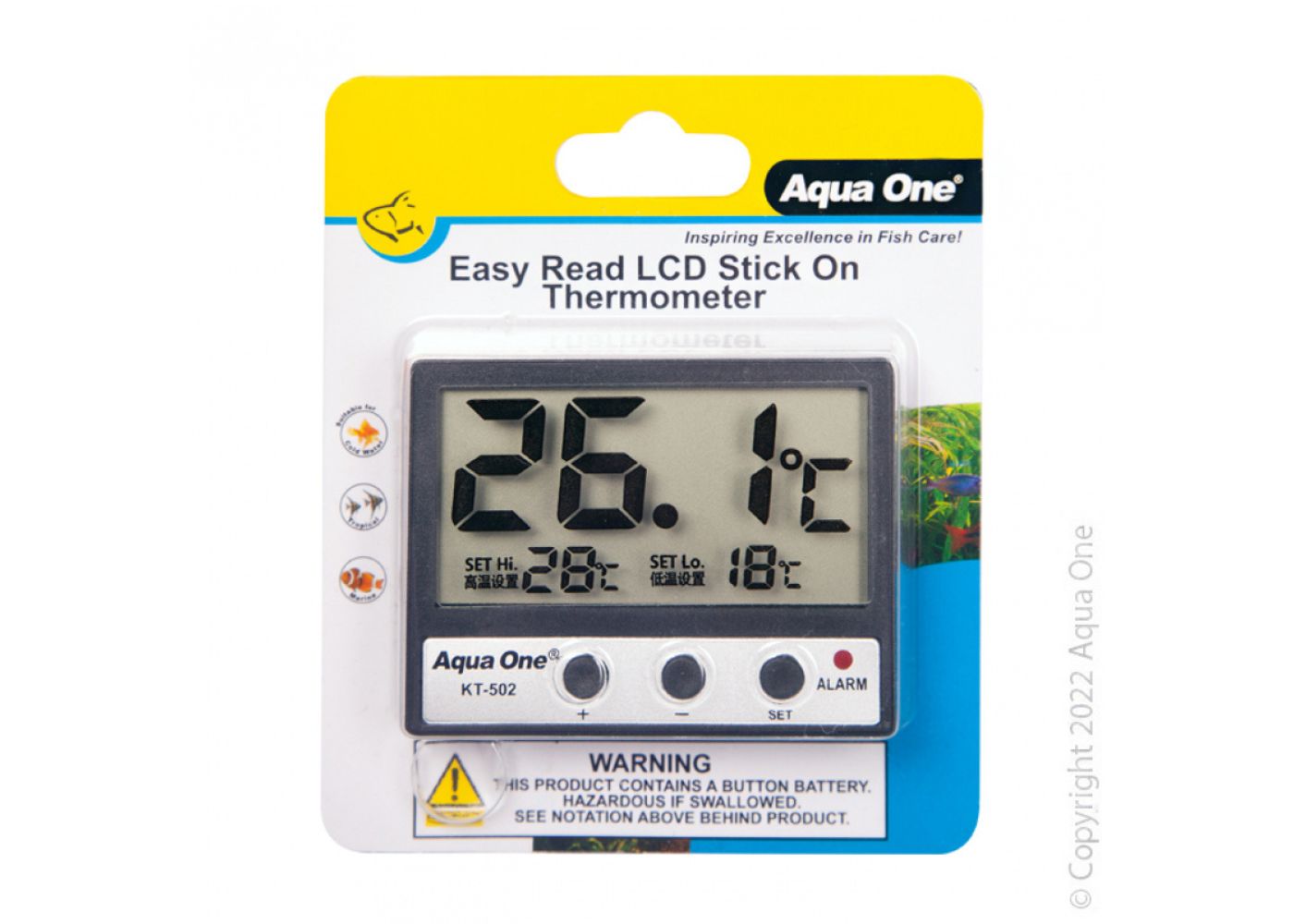 Aqua One Digital Thermometer - Stick On