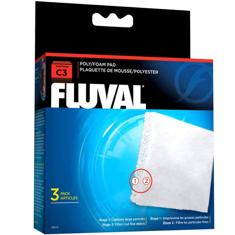 Fluval C3 Hang On Filter Poly/Foam Pad