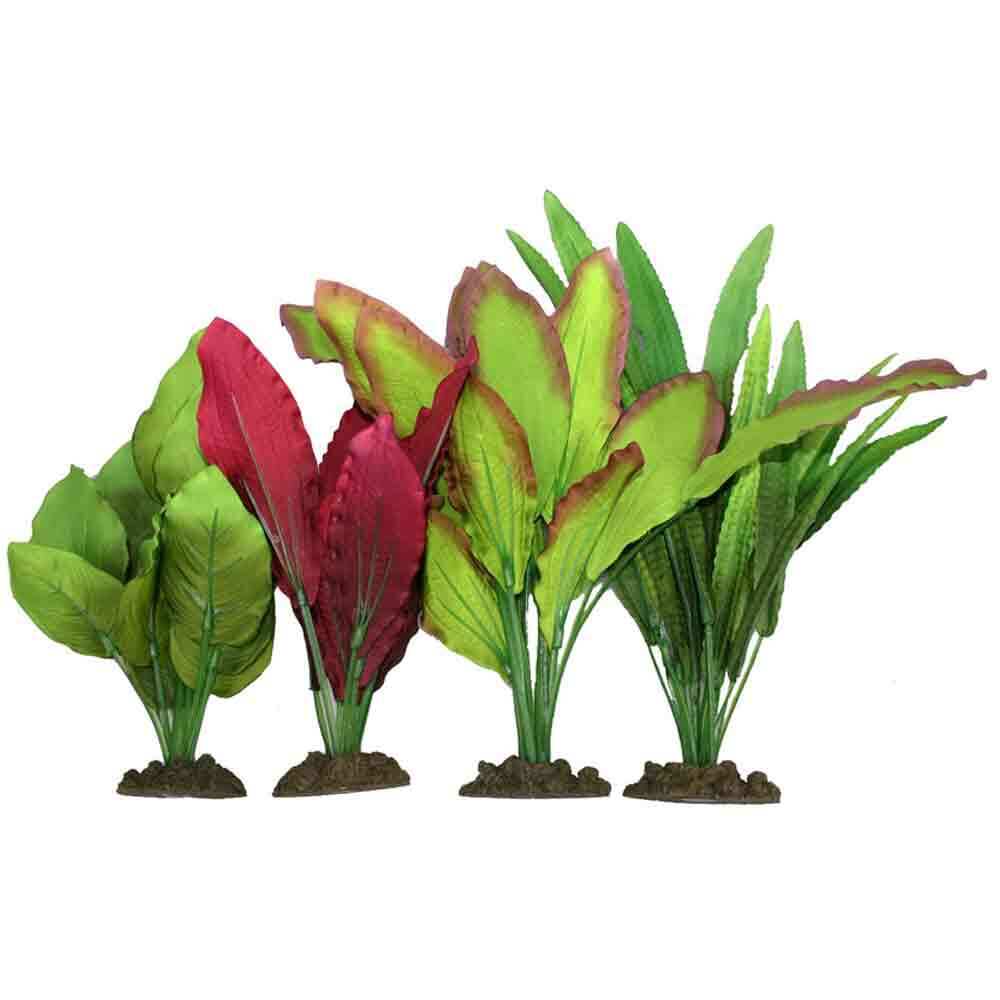 Aqua One Silk Plant 4pk.Mix 2 -24242 2