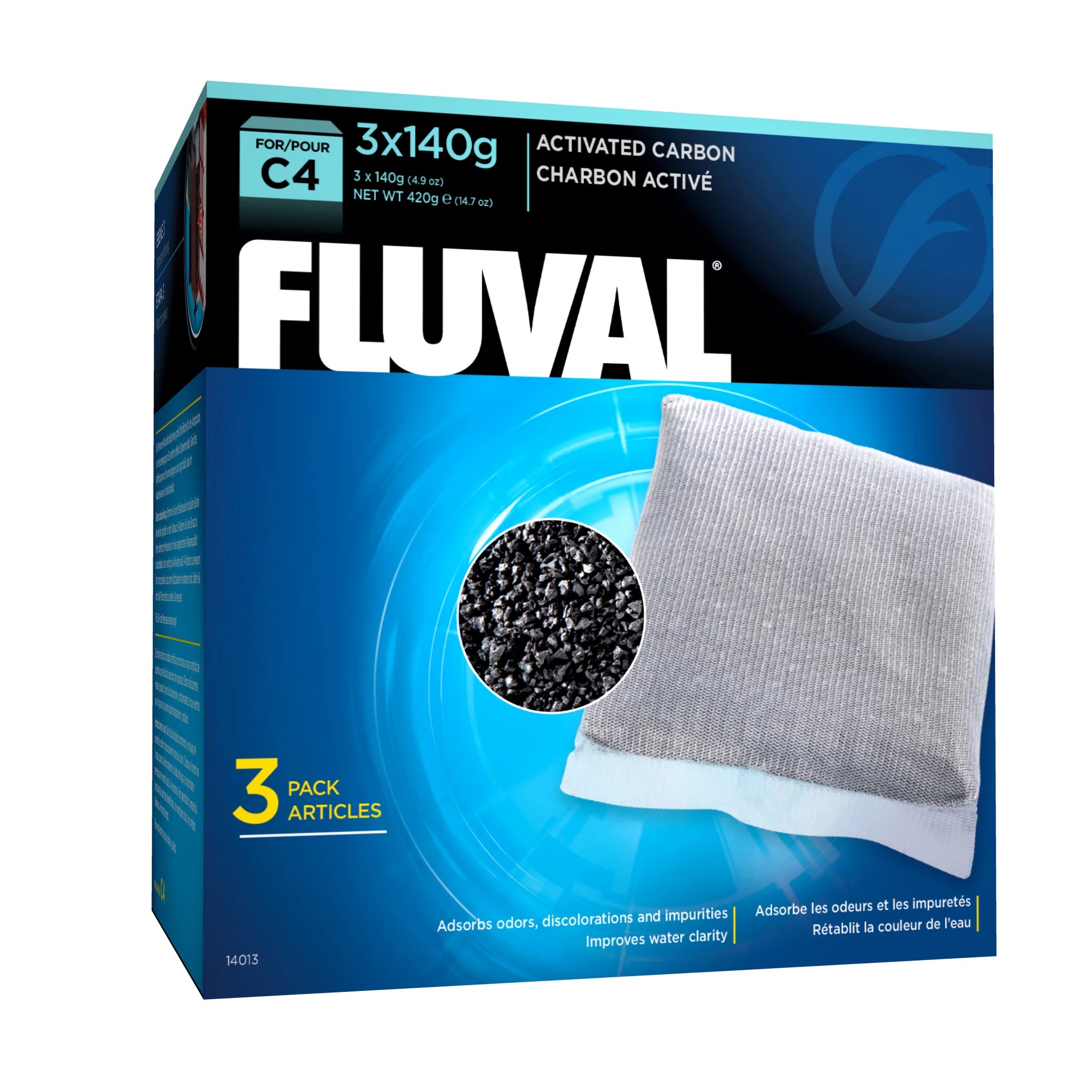 Fluval C4 Hang On Filter Carbon 3 Pk