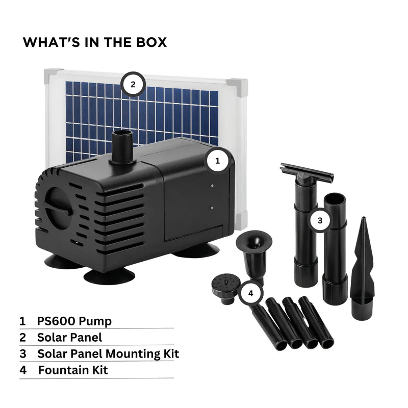 PondMAX PS1700 Solar Pond Pump & Panel Kit 3