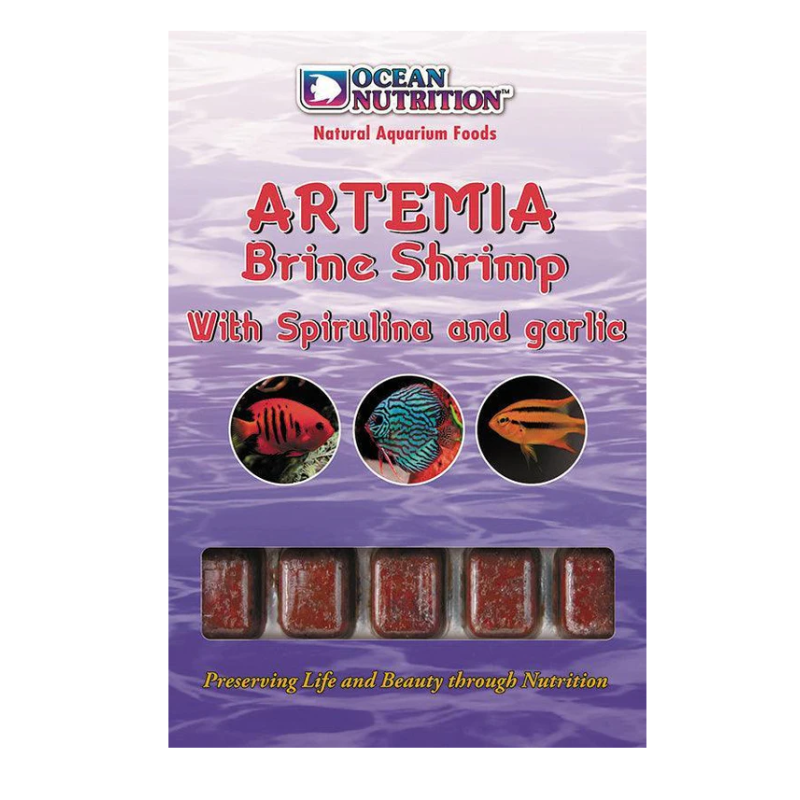 Ocean Nutrition Frozen Artemia Brine Shrimp with Spirulina & Garlic