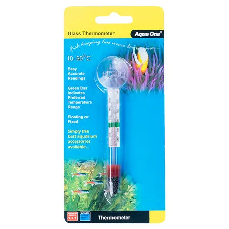 Aqua One Glass Thermometer