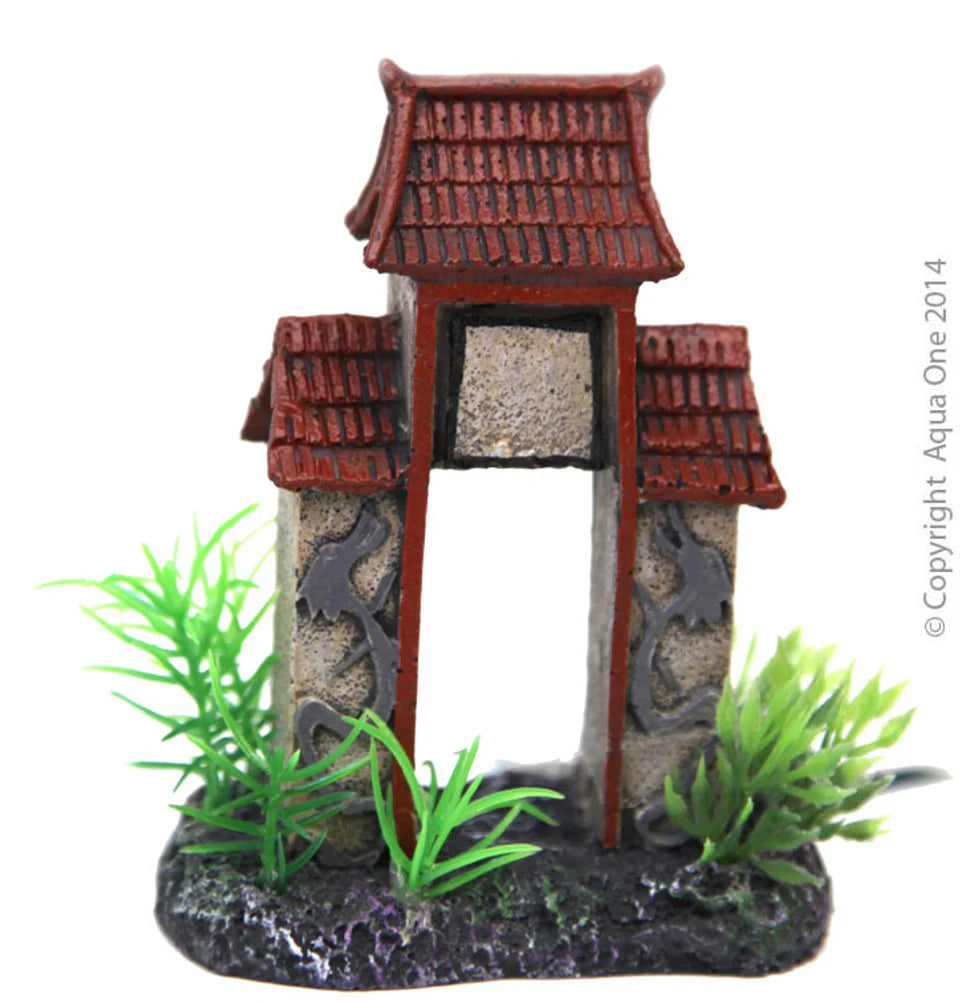 Ornament Betta Square Column Arch W/roof 10cm