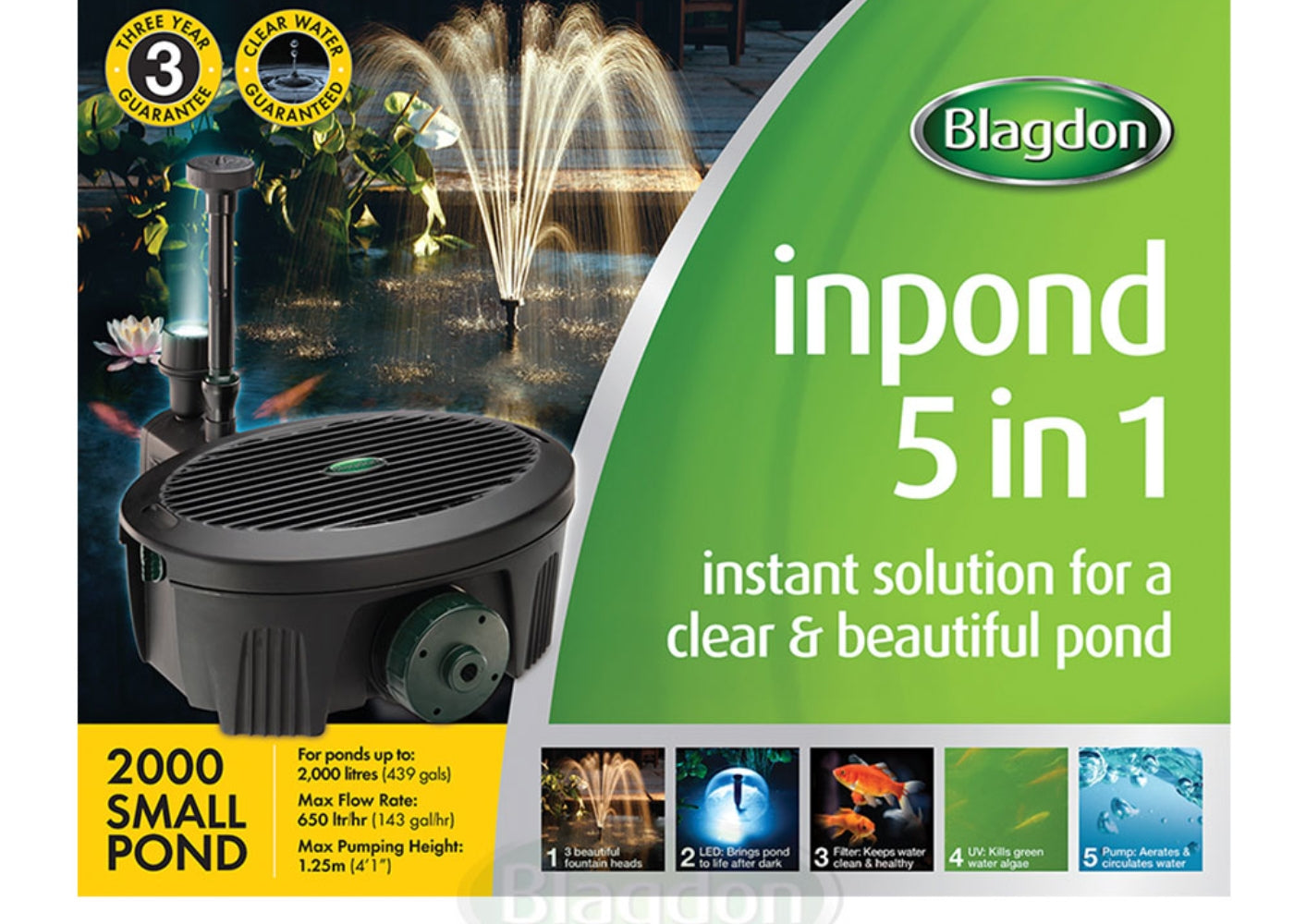 Blagdon Inpond 5 in 1 Pond Multi Filter 2000 2