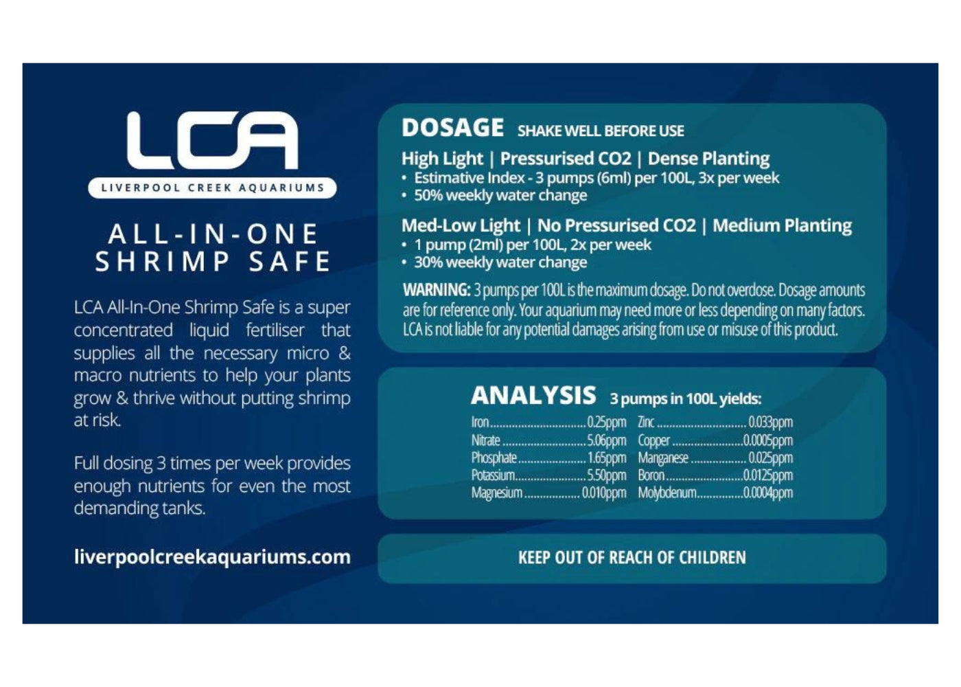 Liverpool Creek Aquarium - Shrimp Safe All In One 2