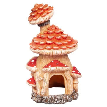 Fairy Mushroom House 9x10.5x18cmh