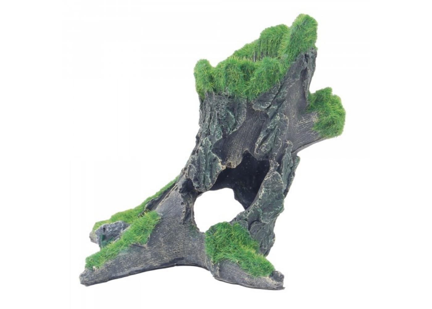 Bioscape Moss Leaning Tree Trunk 16 x 15 x 10cm