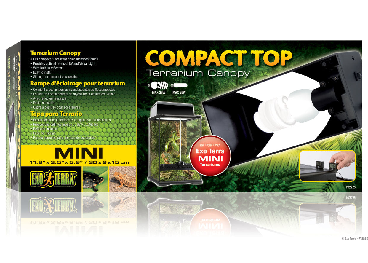 Exo Terra Compact Top Fluorescent Terrarium Canopy Light 2
