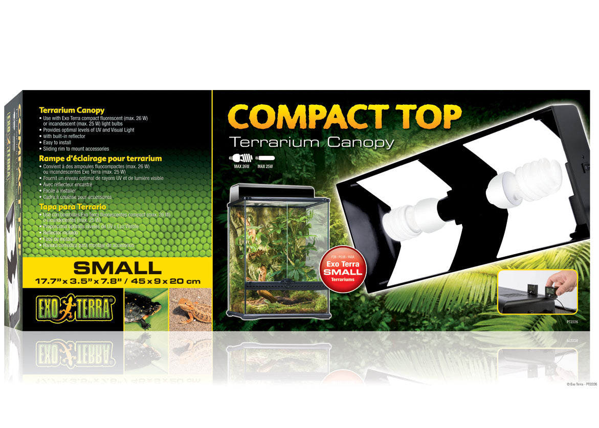 Exo Terra Compact Top Fluorescent Terrarium Canopy Light 3