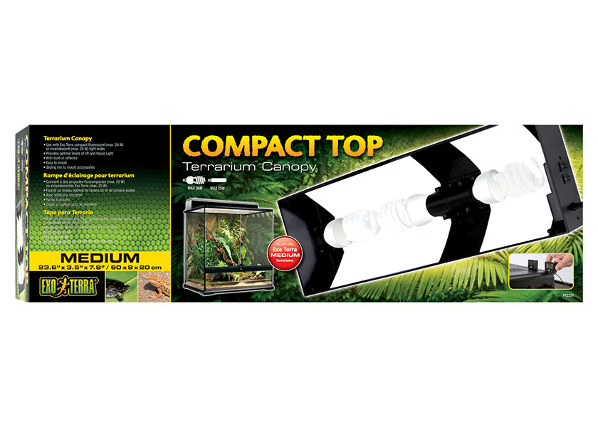 Exo Terra Compact Top Fluorescent Terrarium Canopy Light 4