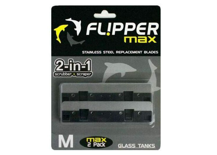 Flipper Max Stainless Steel Blade for Glass Tanks 2pk