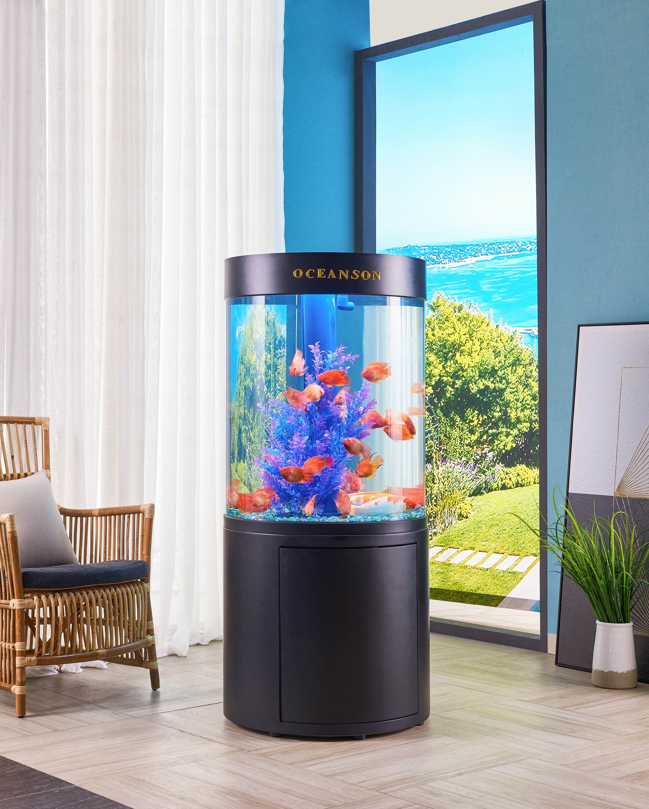 Oceanson O1000 - 100cm Round Aquarium and Cabinet Set with Sump