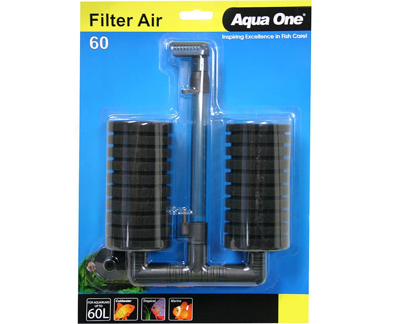 Aqua One Filter Air 60 double Sponge Air Filter