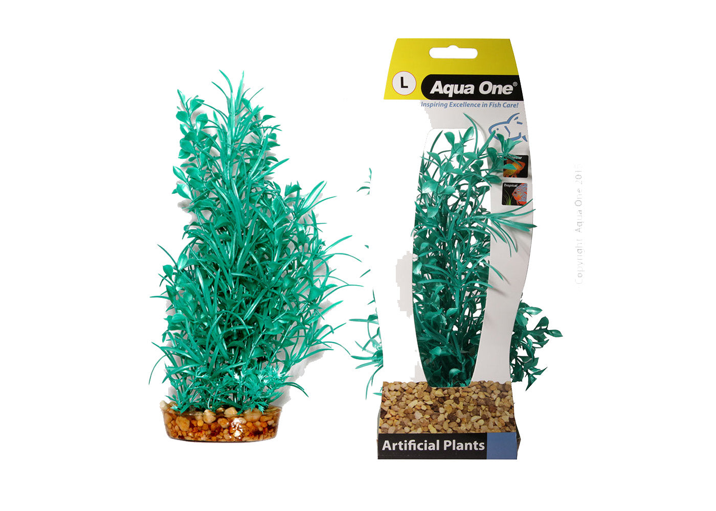 Aqua One Y Plastic Plant Hygrophila Green