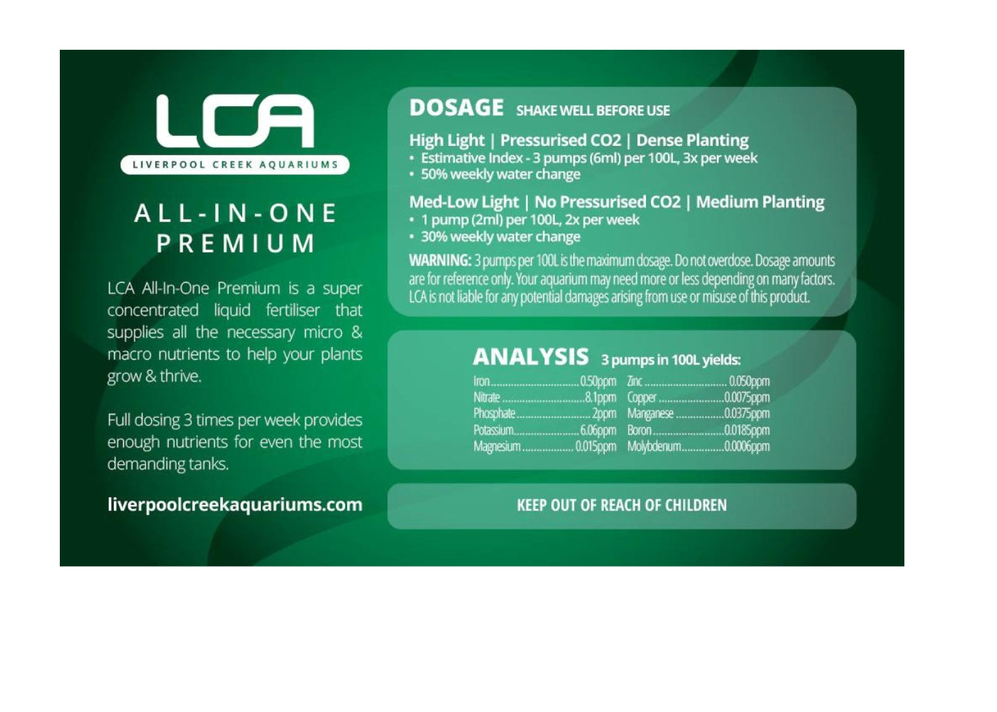 Liverpool Creek Aquarium - Premium All In One 2