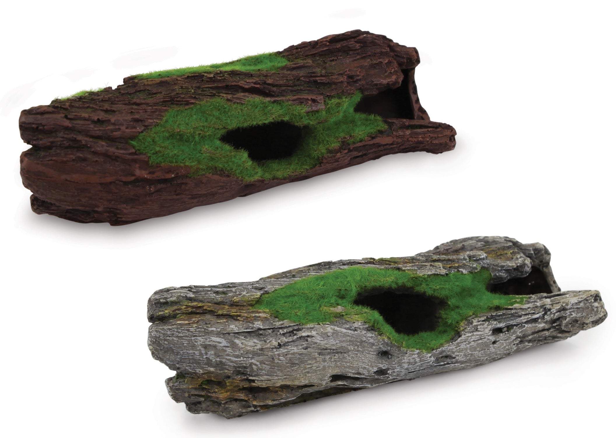 Kazoo Driftwood Log With textured Moss