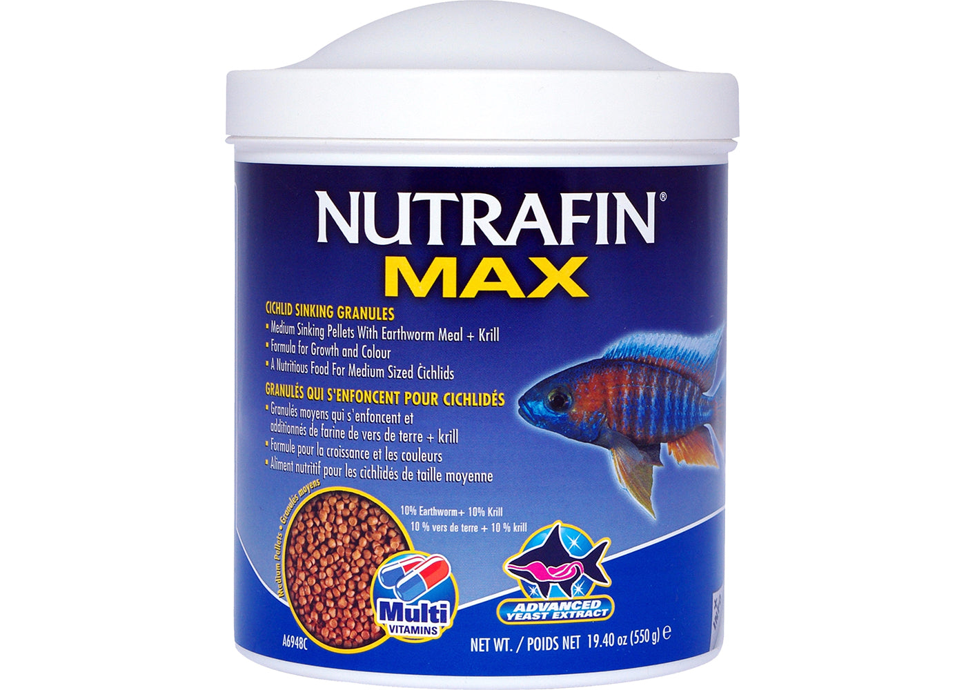 Nutrafin Max Cichlid Granules Medium 3
