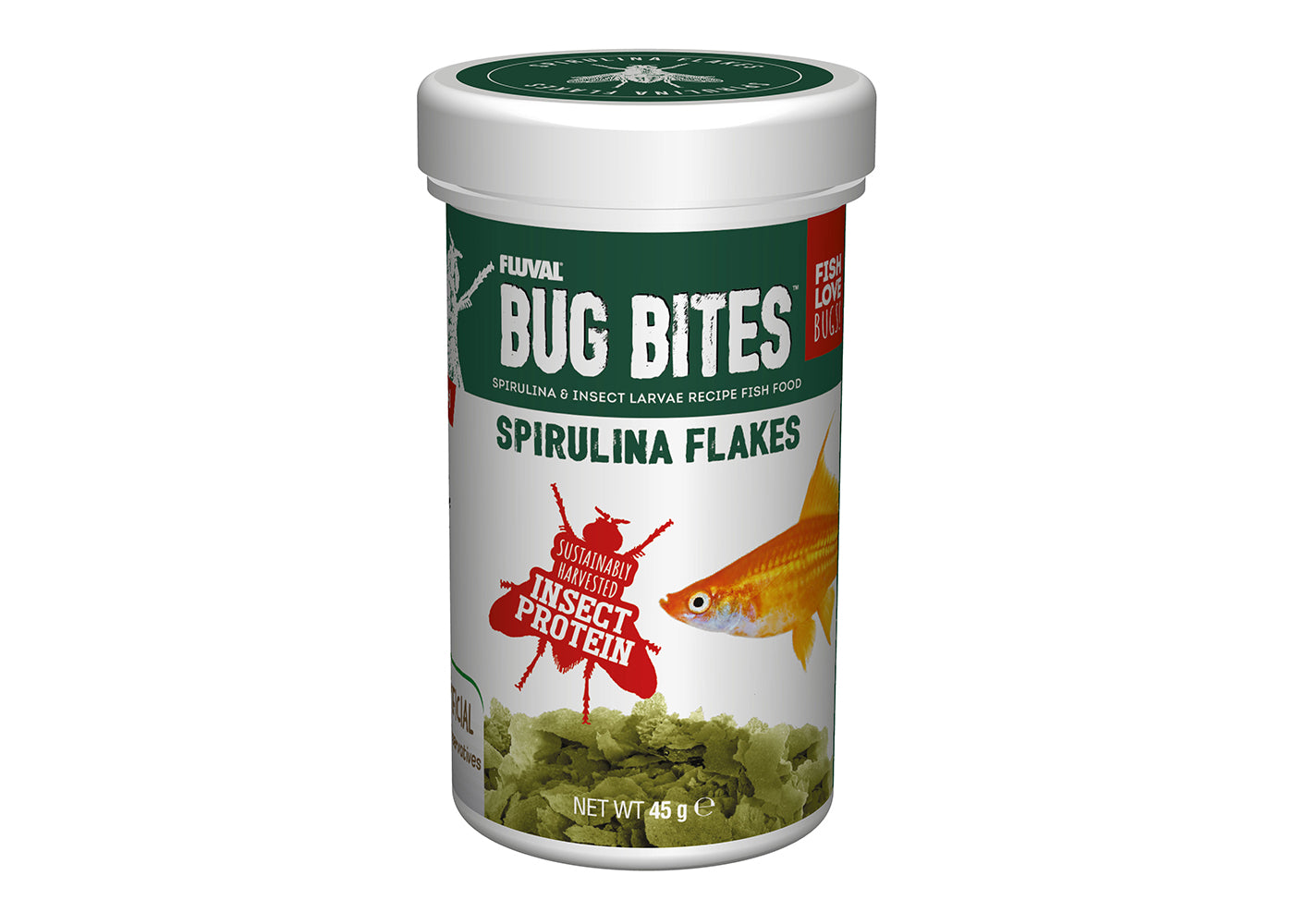 Fluval Bug Bites Spirulina Flakes 2
