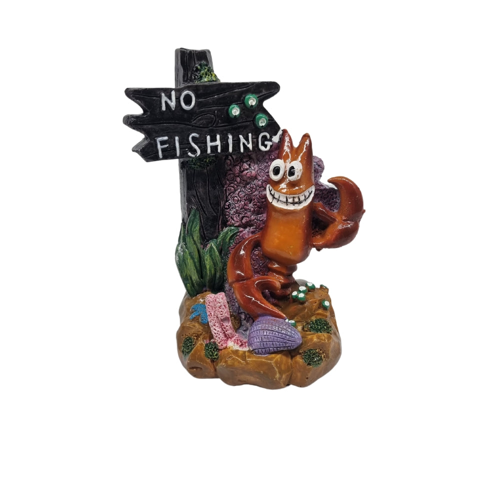 WLPET No Fishing Lobster - Aquatic Ornament