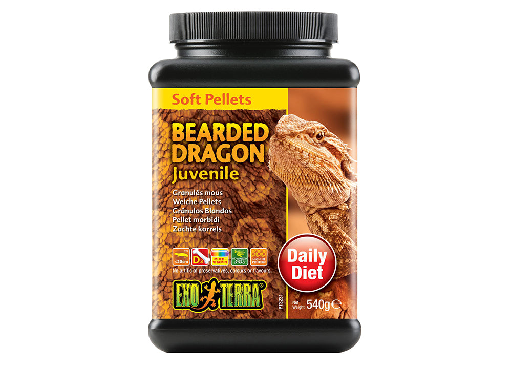 Exo Terra Bearded Dragon Soft Pellets - Juvenile