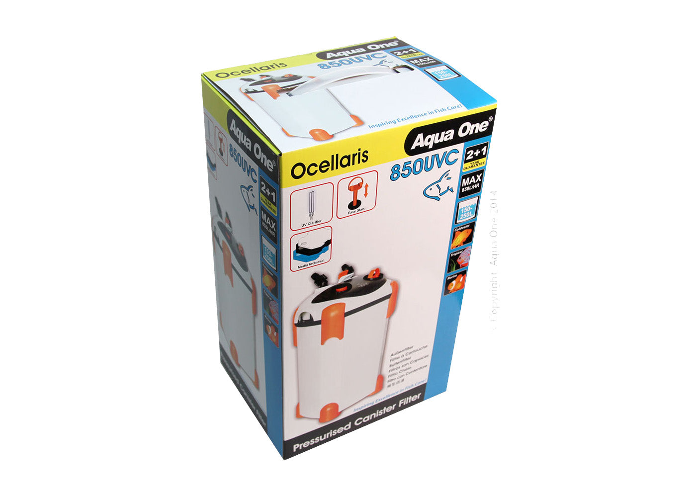 Aqua One Ocellaris 850 UVC Canister Filter 850LH