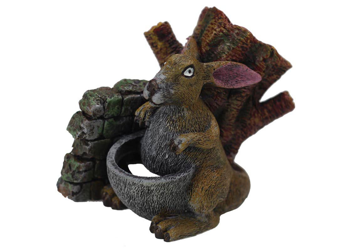 Neptune Kangaroo with Tree Trunk Small 12 x 10 x 10cm