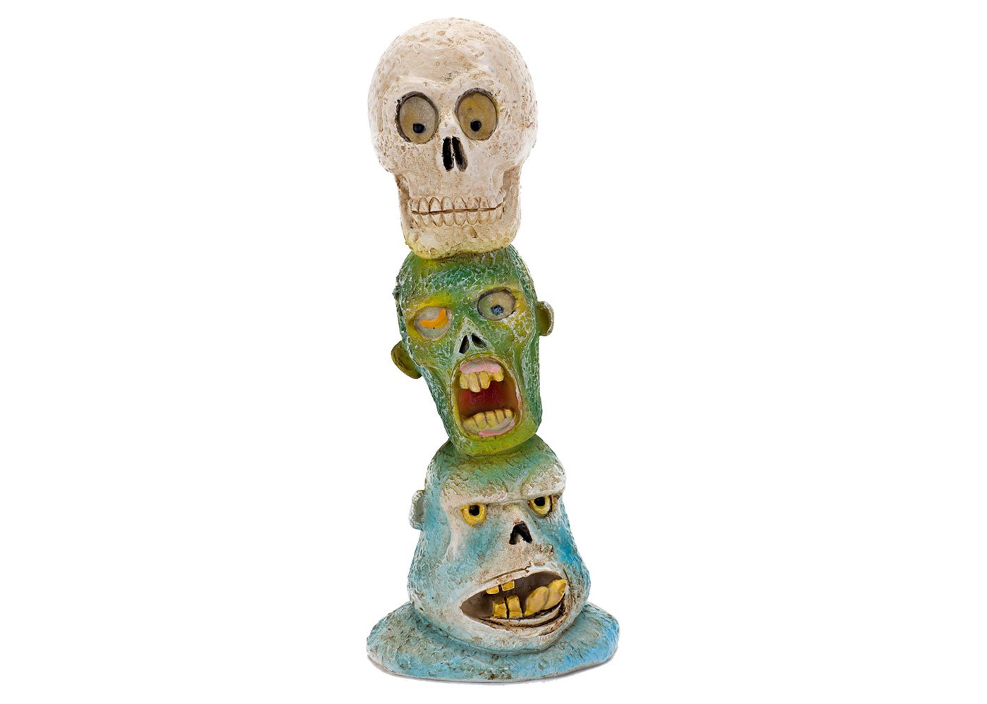 Penn Plax The Swimming Dead Zombie Skull Totem Pole