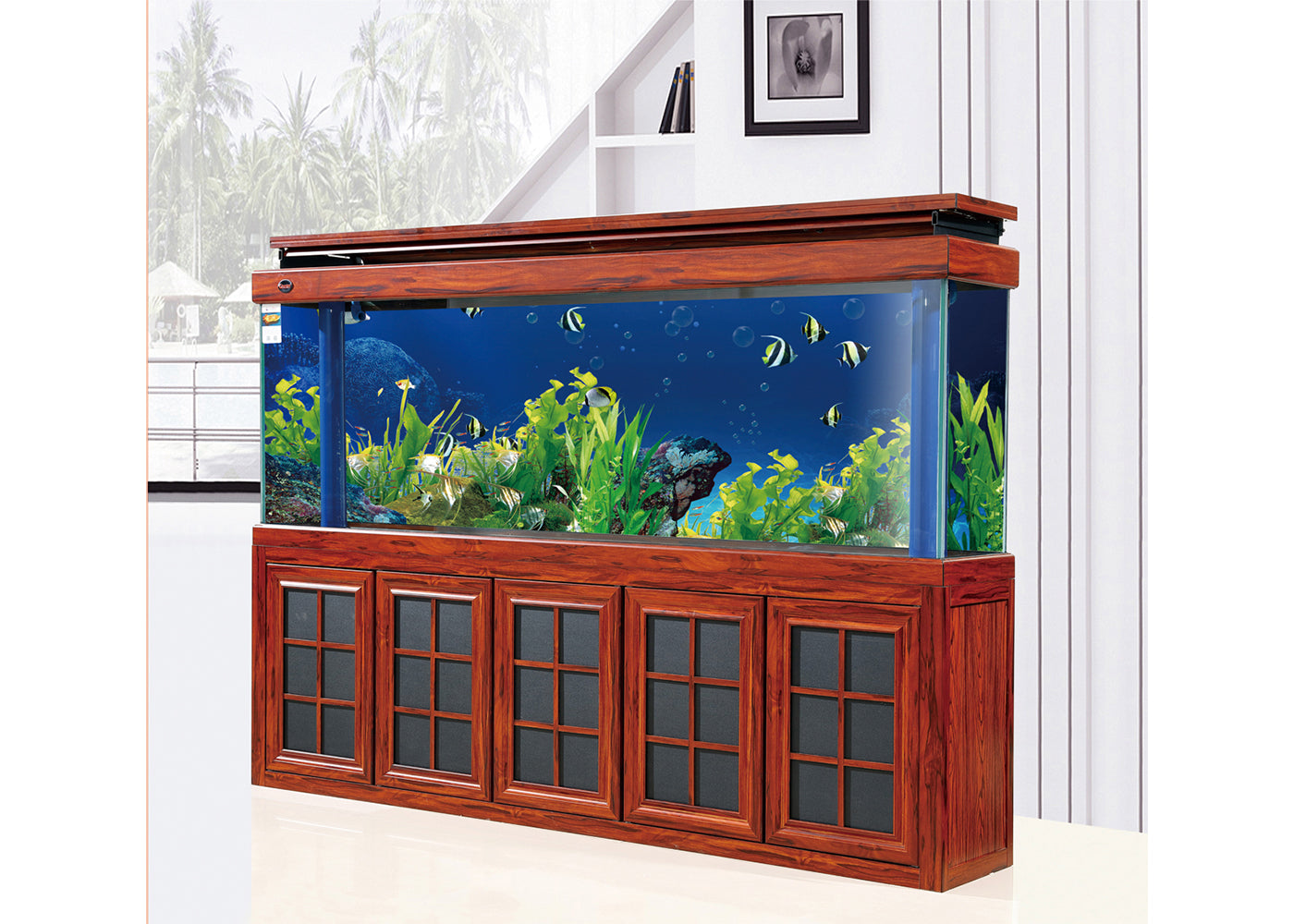 Oceanson V26 - T200M - 200cm x 60cm x 85cm / 70cm Aquarium with Cabinet and Sump